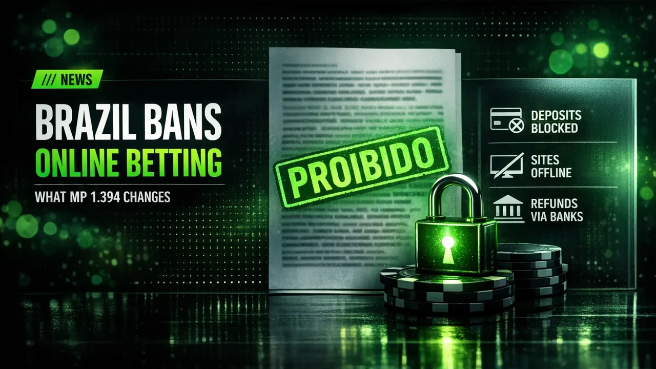 Brazil bans online betting and casino games less than two years after licensing them