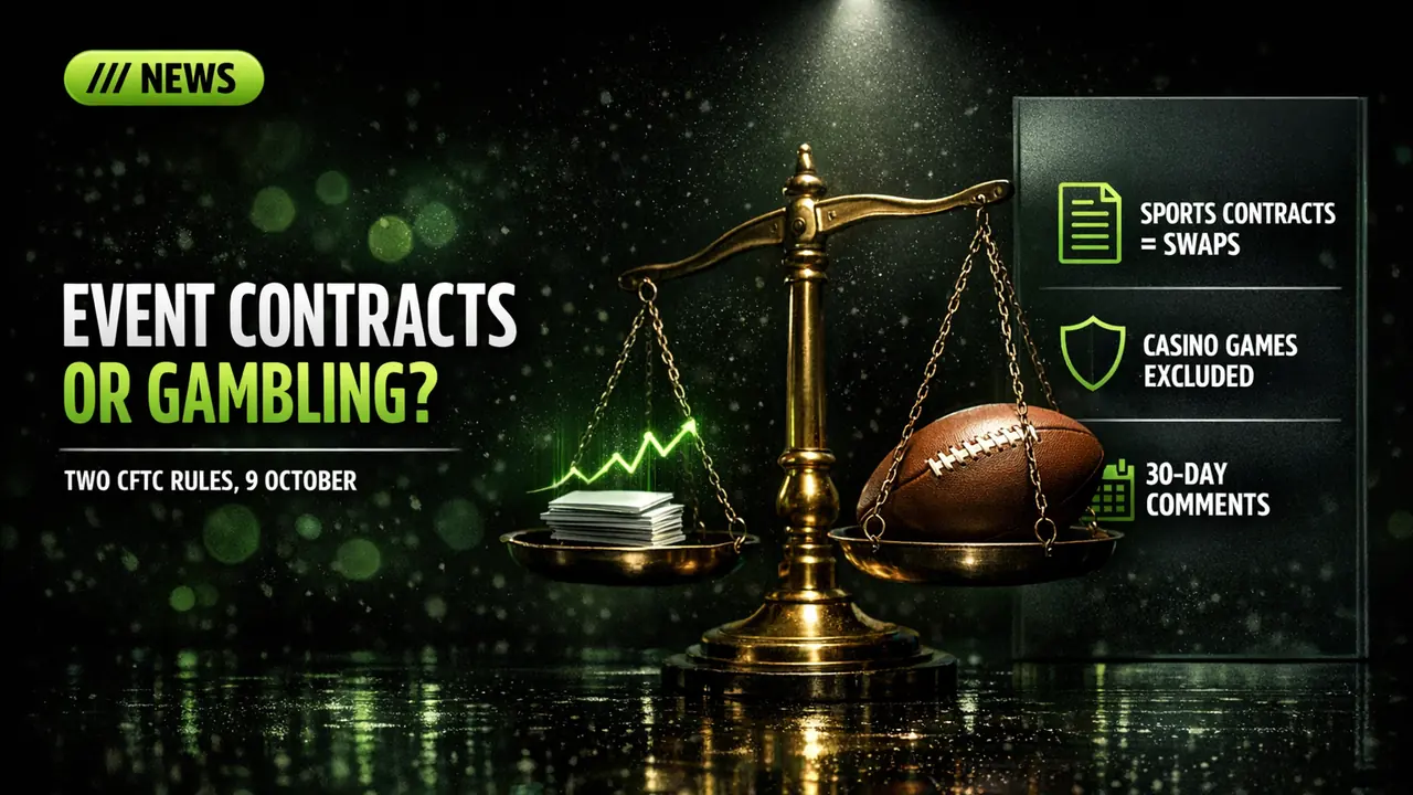 CFTC moves to claim sports event contracts and leave casino games to the states