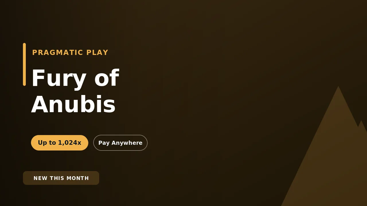 Fury of Anubis by Pragmatic Play, an Egyptian-themed tumbling slot with a win multiplier that doubles up to 1,024x