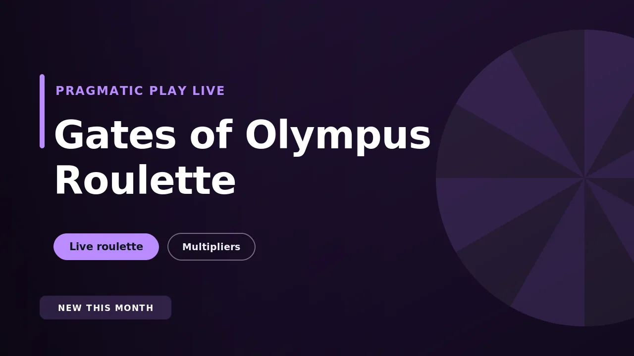 Gates of Olympus Roulette by Pragmatic Play Live, a live roulette table themed on the Gates of Olympus slot with Lucky Number multipliers and a slot bonus round