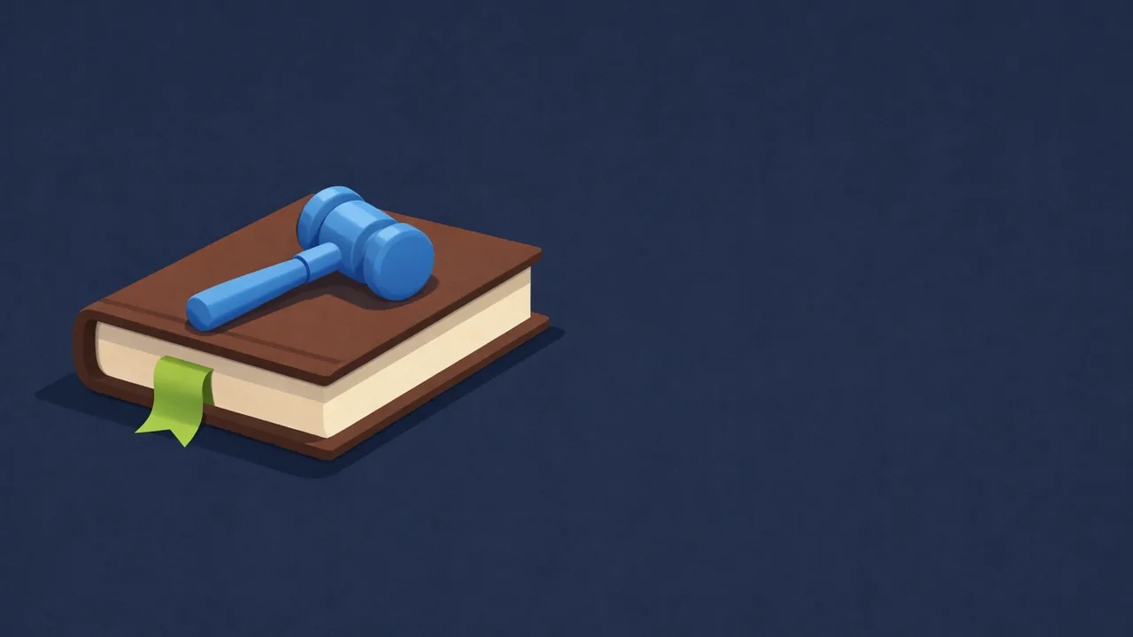 Illustratie van een wetboek met een hamer als symbool voor de Wet op de kansspelen